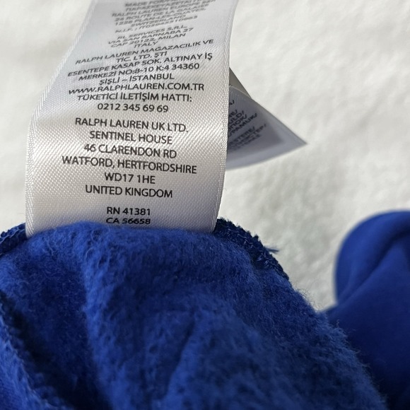POLO RALPH LAUREN Men's‎ Extra Small Royal Blue Graphic Logo Fleece Jogger Pants - Picture 12 of 15